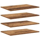  Bokhyllebrett 4 pcs Brun 60 x 40 x 1.5 cm Konstruert tre