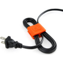 Bluelounge Cableclip kabelklemme Medium grå/orange 6 stk