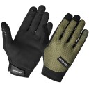 GripGrab Descent Guarded sommerhansker med lange fingre oliven