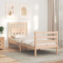 vidaXL Sengeramme med hodegavl 2FT6 liten enkel heltre 8720845994419