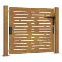 Hageport 105x80 cm cortenstål firkantet design