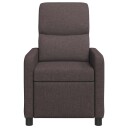 vidaXL Recliner Mørk brun Stoff