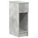  Nattbord med skuff 2 stk betonggrå 20x36x60 cm 8721158575814