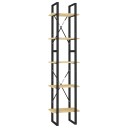 vidaXL Bokhylle 5 etasjer 40x30x175 cm furu