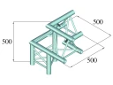 Alutruss Trilock 6082al-32 3-Way Corner / Left