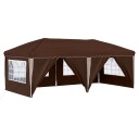 vidaXL Pop up Festtelt 575 x 288 x 245 cm Brun