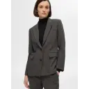 SELECTED FEMME Slfrita Ls Classic Blazer Dgm Dark Grey Melange Detail:melan 36