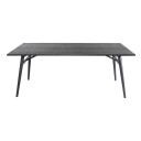 Venture Design Sleek Spisebord, Svart børstet Eik, 195x95