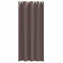  Gardiner med gardiner 2 pcs Mørkebrun Polyester