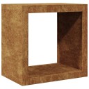 Vedstativ 60x40x60 cm oksidert stål