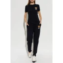Moschino, Dame, Bukser, Svart, XS,