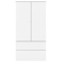 vidaXL Garderobe ALTA hvit 90x55x170 cm heltre furu
