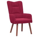  Avslappende stol Vinrød 63 x 67 x 94 cm Fløyel