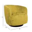 Lenestol HOME4YOU Manuela 160x47,5xh64 cm, furu - gul