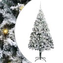  Kunstig juletre med 300 LED grønn 210 cm PVC og Stål og Plast
