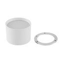 Lindby Nivoria LED-spotlight, Ø 12 cm, sandhvit