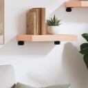 vidaXL Vegghylle 40x20x6 cm ubehandlet heltre eik