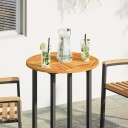  Bordplate Ø60x2 cm rund heltre akasie