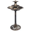 Fuglebad Med Fontene Bronse 50X91 cm Plast
