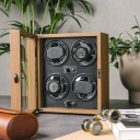 Mulhouse Watch Winder 4 klokker Brun Tre KXD0712 - Unisex - Wood