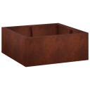 vidaXL Støttemur 4 stk. 100 x 100 x 40 cm Cortenstål Rusten