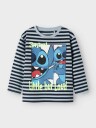 Name It Fabron Stitch Long Sleeve Top Blå 110