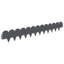vidaXL Gjerdekant 20 pcs 103 x 15 cm Stål Antrasitt