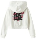 Name It Nkfkory Ls Crop Boxy Swe Wh Bru Ps Noos White 116