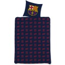 Licens FC Barcelona sengetøy   100% bomull   Barnesengetøy 140x200 cm   Fotballsengetøy