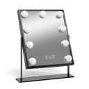 Gillian Jones Makeup Artist Mirror w. 9 strong LED bulb   Black