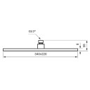 Tapwell Zsof091 Taksil 340x220mm Krom
