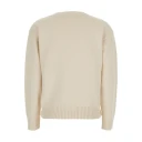 Ralph Lauren Beige Crewneck Genser med Yorkshire Terrier Motiv for Dame