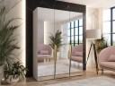 garderobeskap NO_BRAND Garderobeskap PIANO 3 150 cashmere Gull -