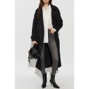AllSaints Dame Frakker Svart L,