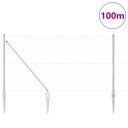  Gjerde med innlegg. sølv 1.4 x 100 m PVC belagt stål
