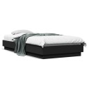  Sengeramme med LED-lys svart 100x200 cm 8721012285583