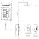 Tapwell Box8268 Square ED2 Takdusj Innbygging Oksiderende Messing (TA-9421838)