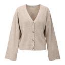 Cheddar Cardigan Light Sand L Merino cardigan