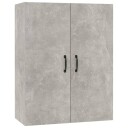 vidaXL Veggskap betonggrå 69,5x34x90 cm konstruert tre