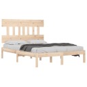vidaXL Sengeramme heltre 150x200 cm 5FT King Size