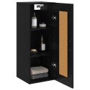 vidaXL Veggskap Svart eik 34,5 x 34 x 90 cm Konstruert tre