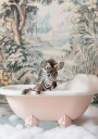 Baby Zebra Bubble Bath Plakat / 50x70