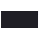 vidaXL Kjøkkenbakplate 2 pcs Svart 90 x 40 cm herdet glass