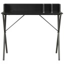 vidaXL Skrivebord svart 80x50x84 cm