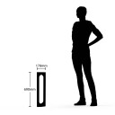 Lucande Fenti LED-gatelampe, 65 cm