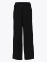Selected Femme Tinni-Relaxed Mid Waist Wide Pant Sort 34/30
