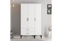 Kumsal Garderobe 120 cm - Hvit