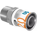Uponor S PRESS kobling med nippel CW724 20x1/2"UT