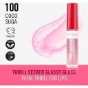 Rimmel London Thrill Seeker Glassy Lip Gloss 10ml 100 Coco Suga