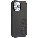 Audi Audi Synthetic Leather Iphone 14 Pro Max 6.7" Czarny/Black Hardcase Au-Tpupcip14pm-Tt/D1-Bk